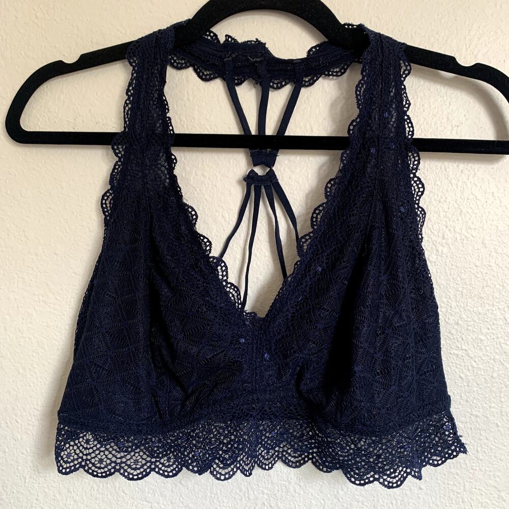 5/$25 Maurices Allover Lace Strappy Bralette in Blue